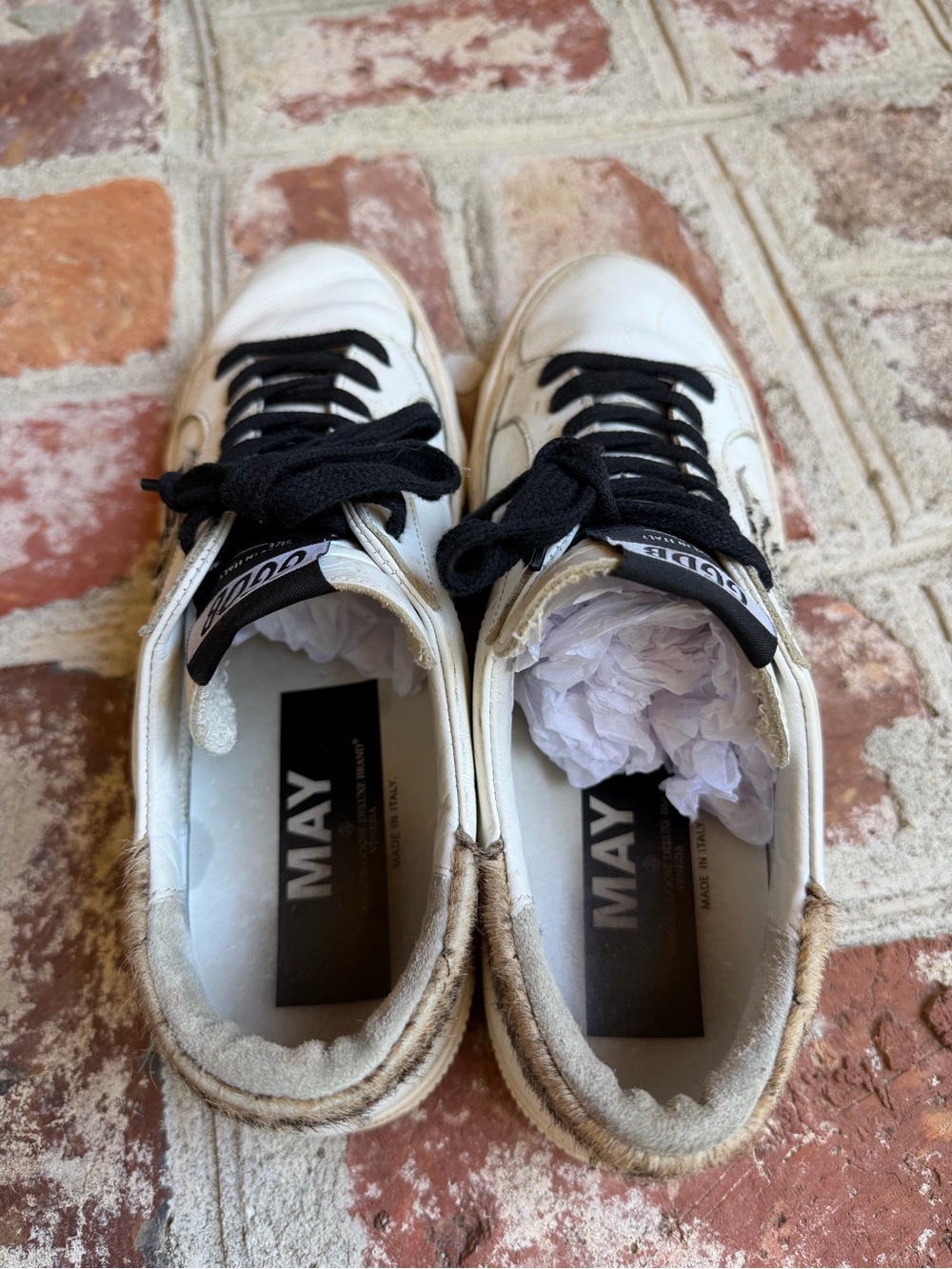 Golden Goose Zebra Animal Print May Sneakers 39 - Picture 7 of 10
